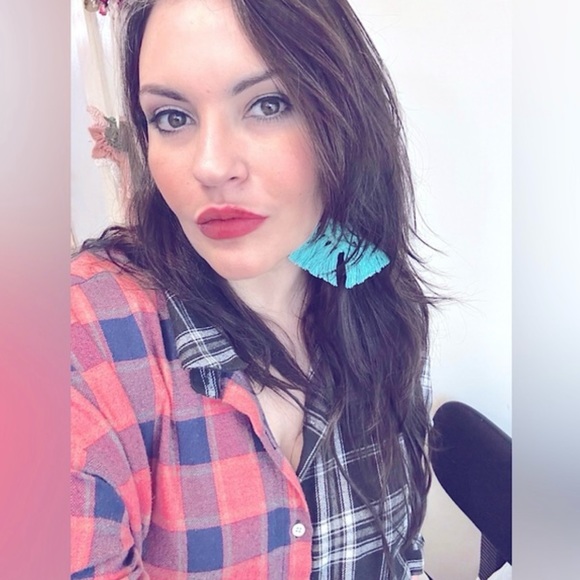 NEW @SOUL_EMBELLISH Stylish Modern Bohemian Handmade w/♥️Macramé Dangle Earrings - Picture 3 of 16